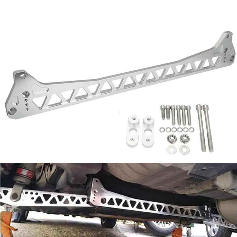 Billet Aluminum Silver Rear Control Arm Subframe Brace for Honda Civic Del Sol EG 92-95