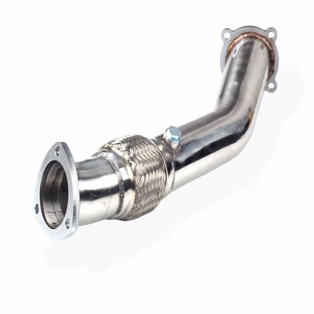 Silver TURBO DOWNPIPE EXHAUST For 99-04 VW GOLF JETTA BEETLE 1.8T