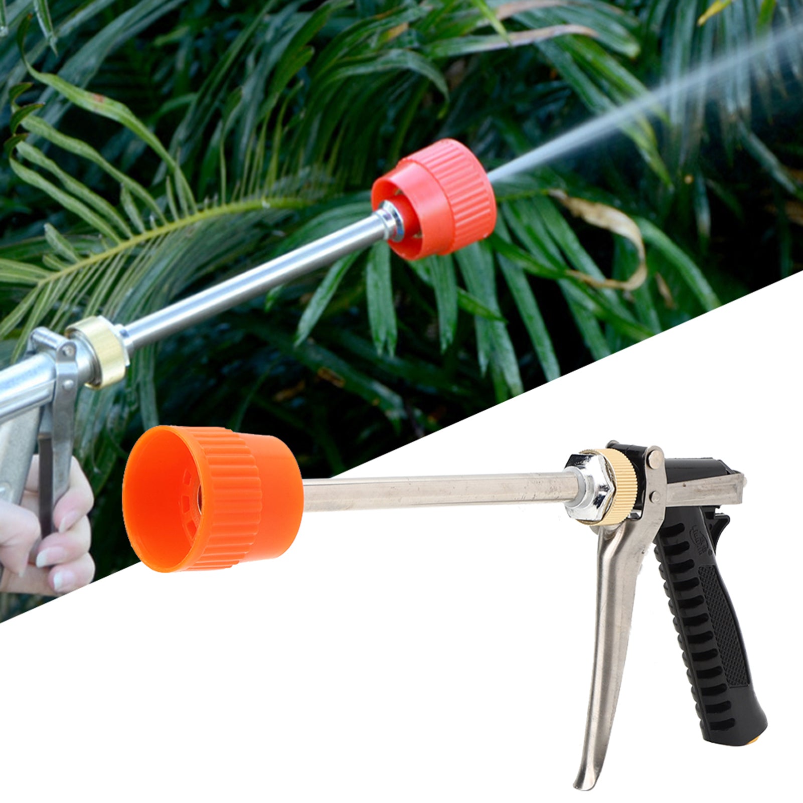 DN10 G3/8 High Pressure Water Sprayer for Agriculture - Long Rod Irrigation Tool for Pesticide Application