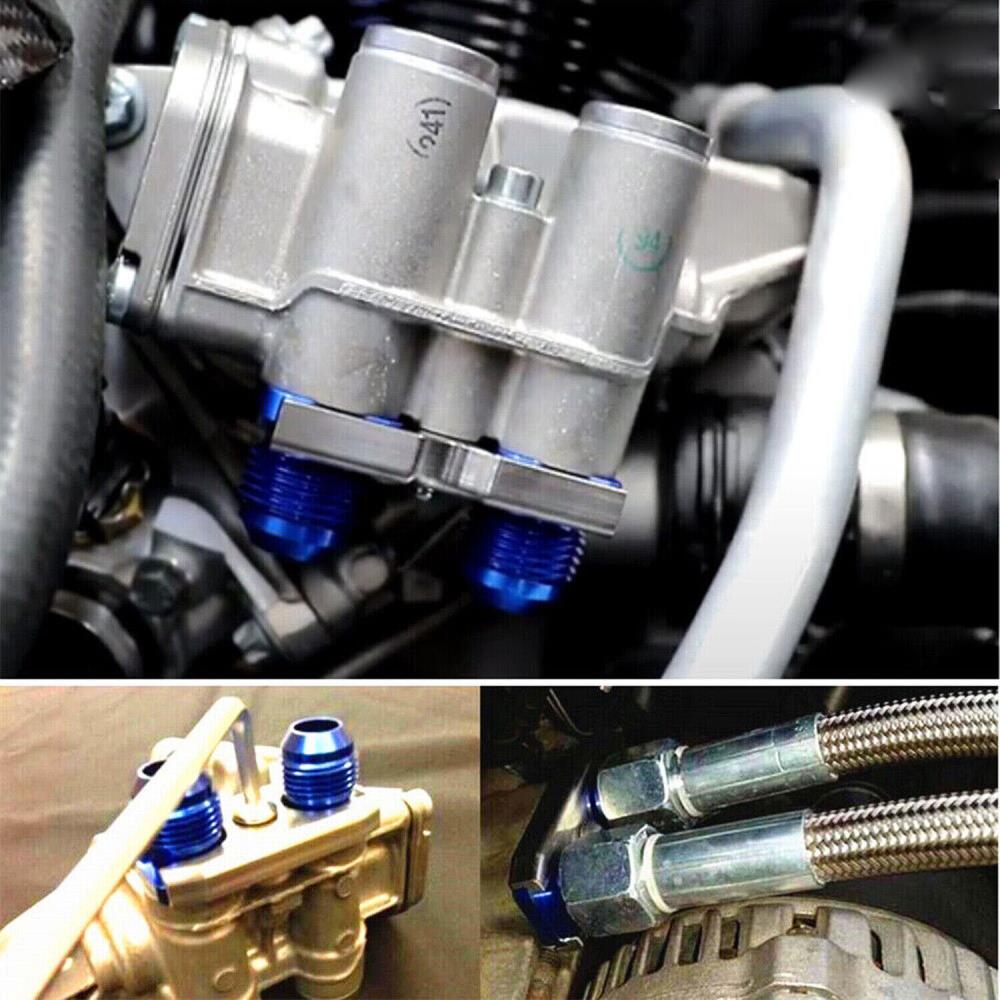 Engine Part A Pair Fuel Hose Lines + Oil Cooler Adapter For BMW E36 E46 M3 E90 E92 E93 335i