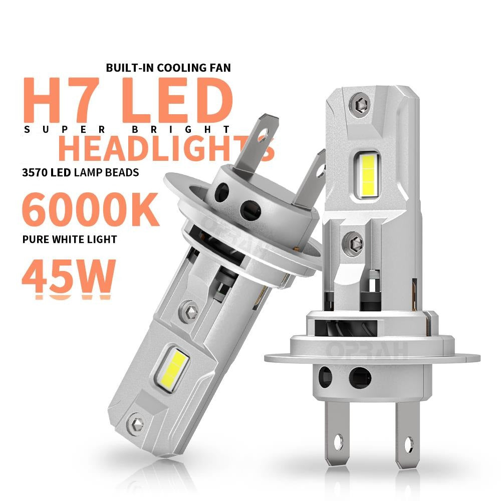 2pcs LED H7 Fog Lights Super Bright Car Headlight Bulb Canbus 3570SMD 45W Auto Fog Lamp DRL