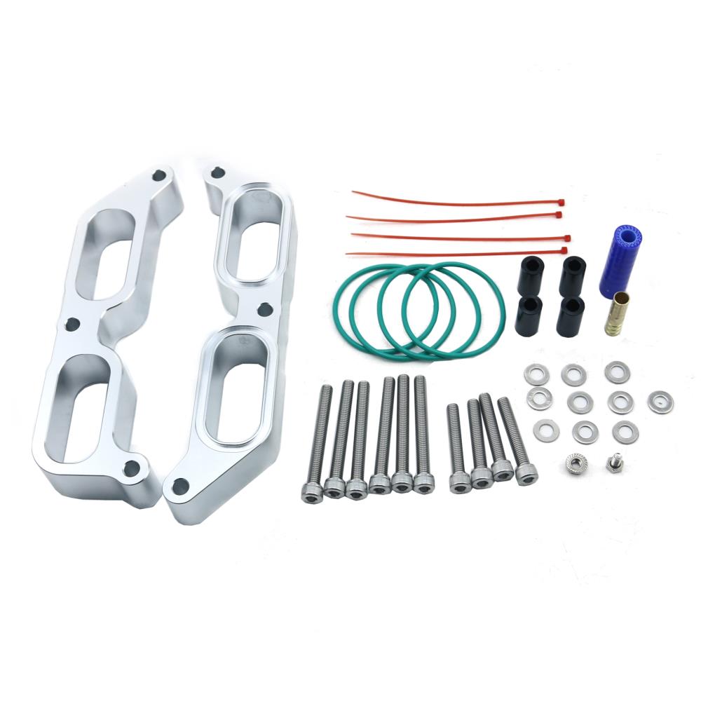 Billet Power Block Intake Manifold Spacer Car Accessory Kit Silver Aluminum For 13-19 Subaru BRZ Engine