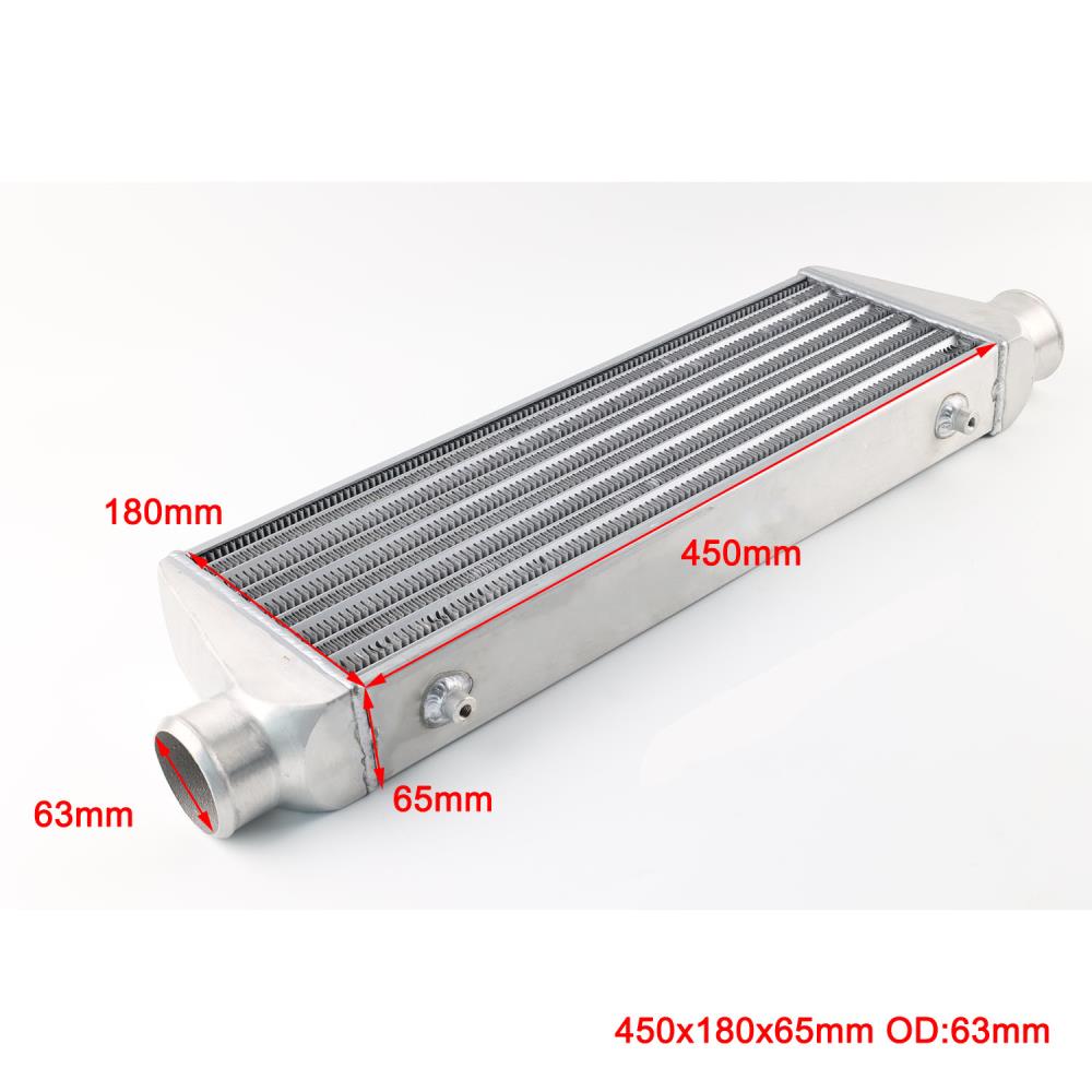 450x180x65mm Universal Turbo Intercooler bar&plate OD=63mm Front Mount Intercooler