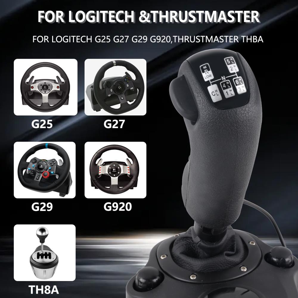 USB Shift Knob for Logitech G923 G29 G27 G25 TH8A for ETS2&ATS Scania Truck High Low Gear Simulator Shifter simulators