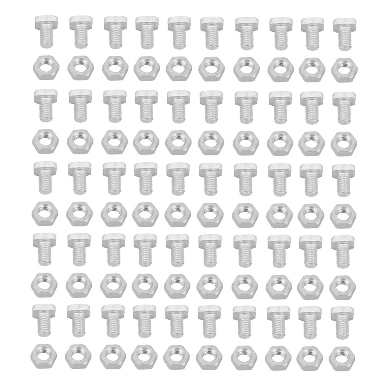 50pcs Aluminum Nuts & Bolts Set for greenhouse Gardening Tools - Essential Accessory Kit