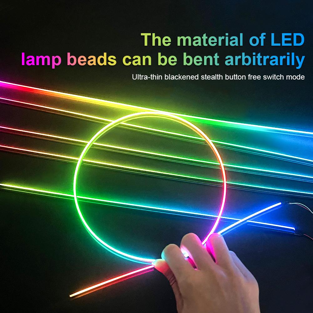 1.5 Kit 18 In 1 LED Symphony 3 Kit Normal Car Ambient Lights Neon Acrylic Strip Backlight Decoration Atmosphere Lamp