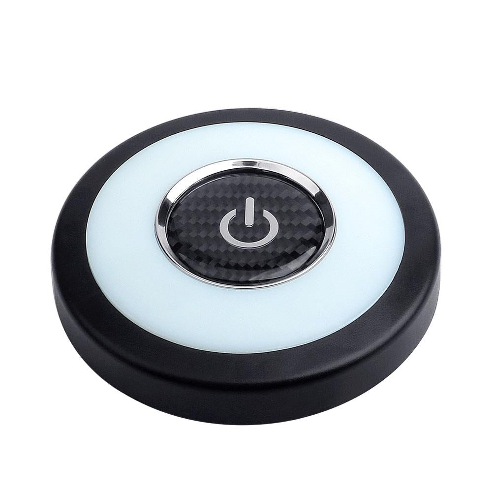 Car Interior Roof Lights USB Charge Press Type LED Dome Ceiling Lamp Truck Cargo Area Light Wall Lamp With Magnet-White Ice blue