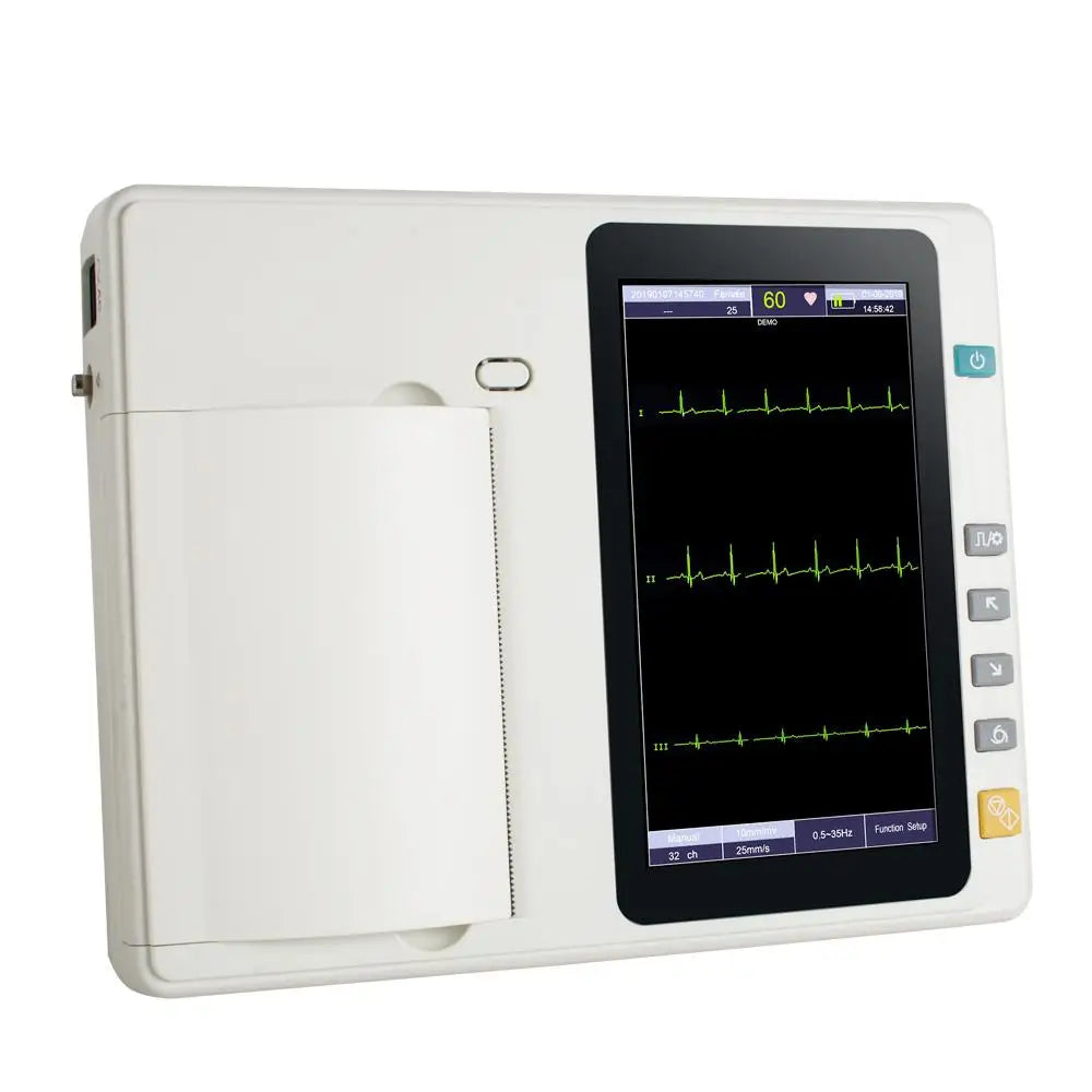 Genmine 3-Channel Portable Ecg Machine With 7’ Touch Screen Lcd - Accurate And Reliable Medical