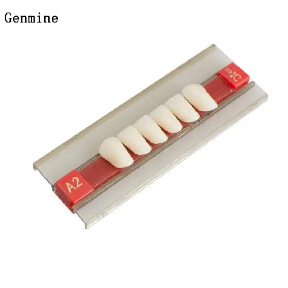 Genmine Transform Your Smile With Anterior Acrylic Resin Gu25 A2 Lower False Denture Teeth - Ideal